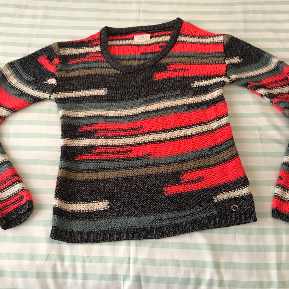 Numph Anthro Knit Pullover Sweater Size X Small